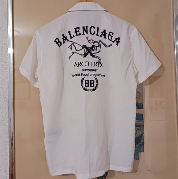 NWT Fashion Design Like Balenciaga X Arcteryx Button Down Shirt Size M - Picture 2 of 6